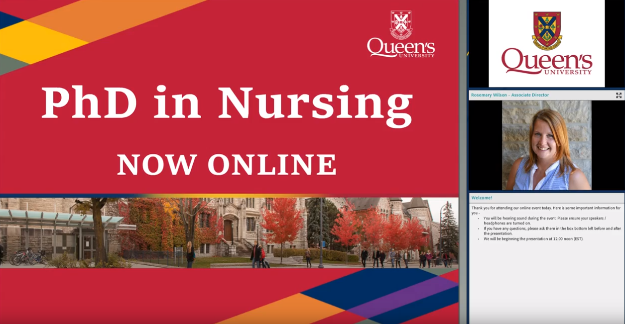 Queen's PhD in Nursing Webinar